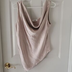 4th & Reckless Aida Cowl Neck Satin Tank Size M